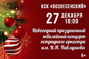 Новогодний концерт оркестра им. В.Н. Павлушова.